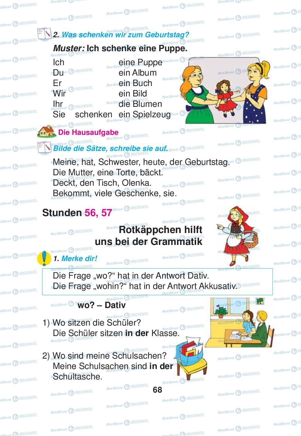 Підручники Німецька мова 2 клас сторінка 68