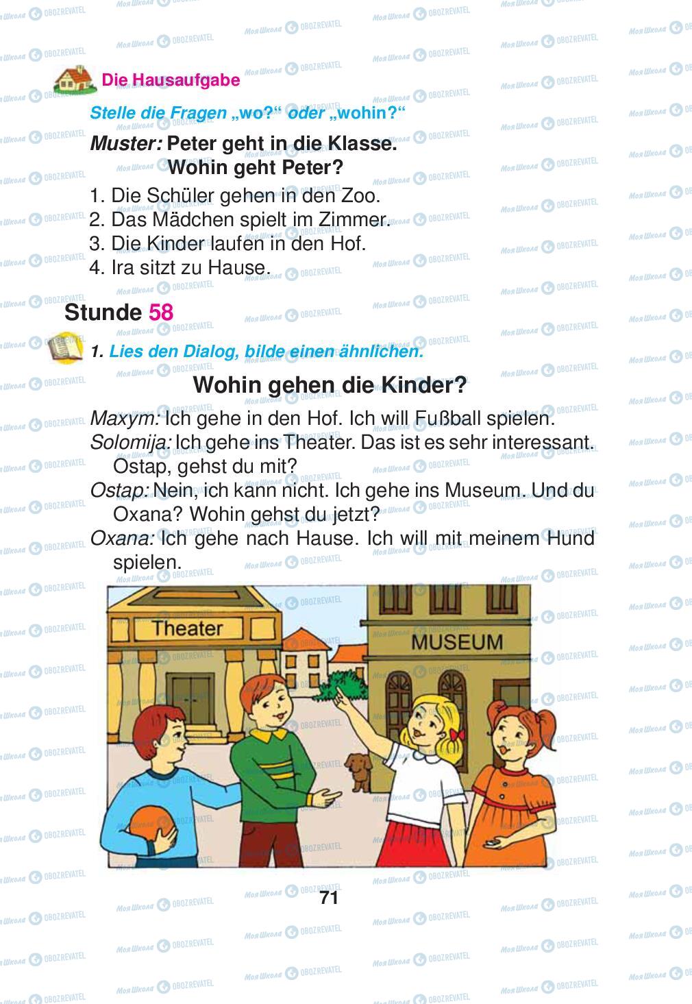 Підручники Німецька мова 2 клас сторінка 71