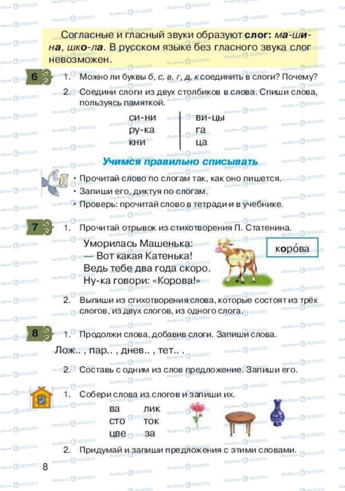 Підручники Російська мова 2 клас сторінка 8