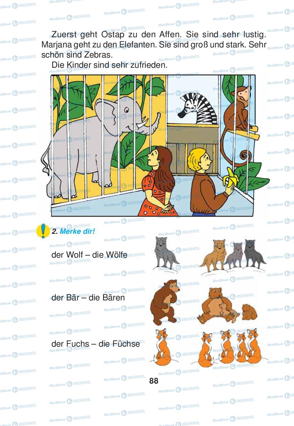 Підручники Німецька мова 2 клас сторінка 88