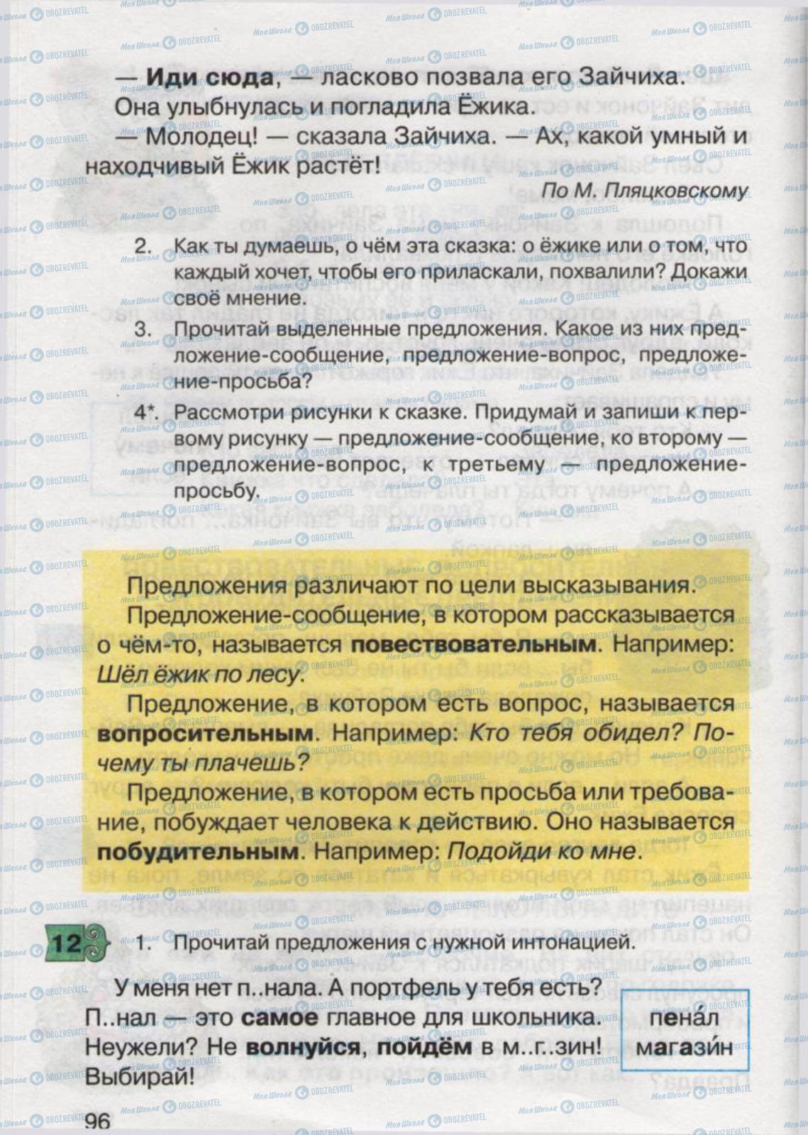 Учебники Русский язык 2 класс страница 96