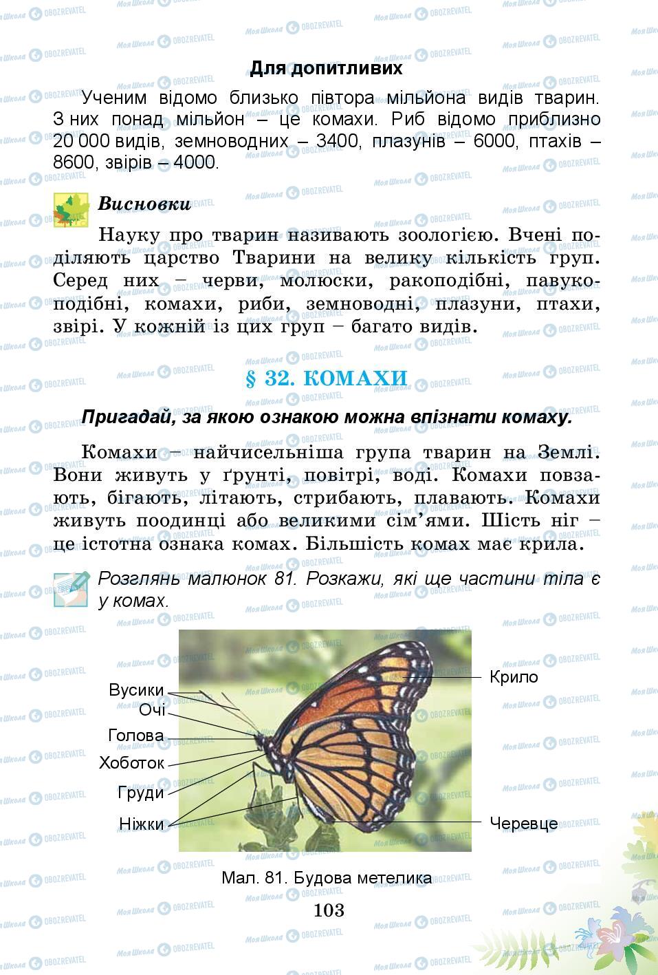 Учебники Природоведение 3 класс страница 103