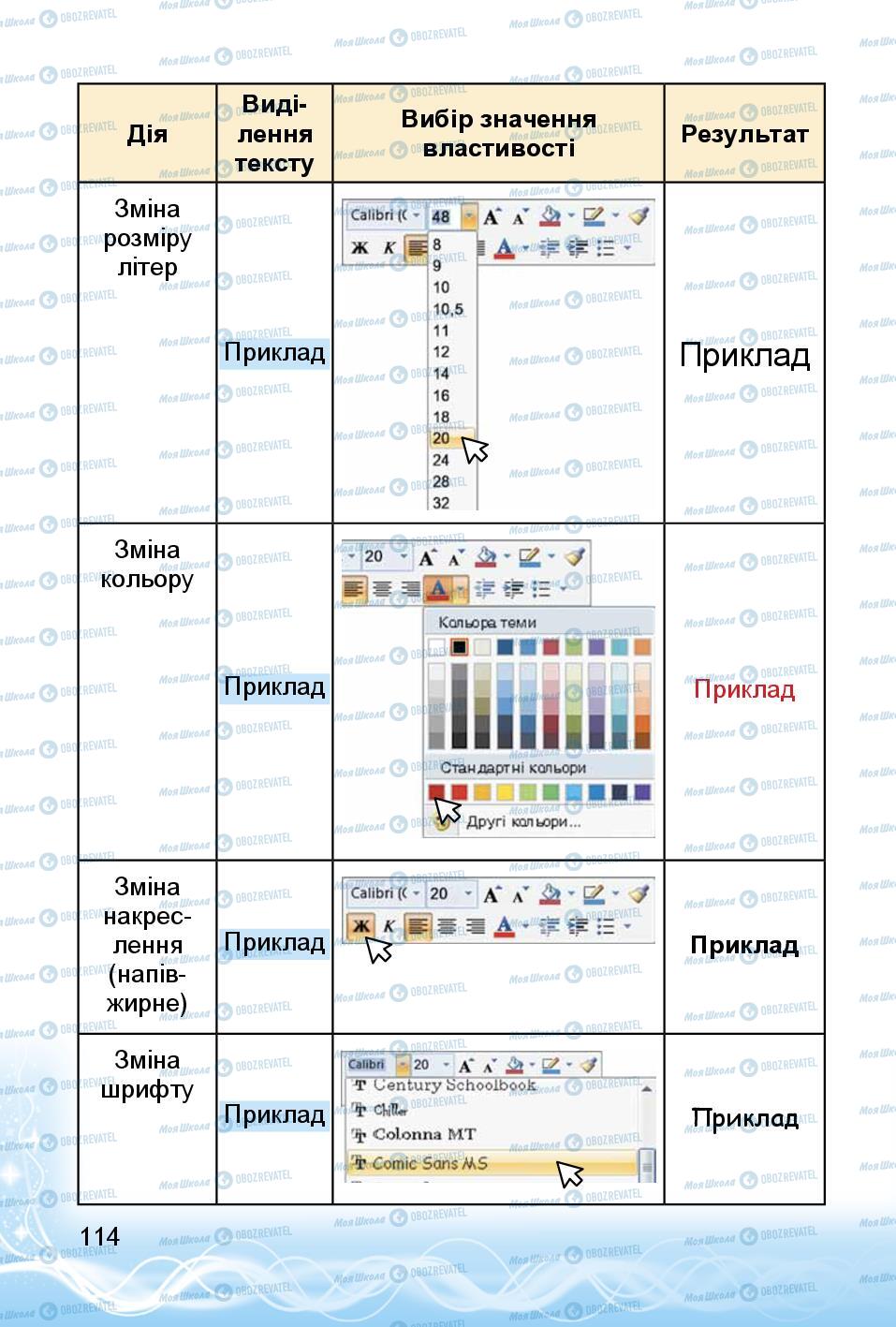 Підручники Інформатика 3 клас сторінка 114