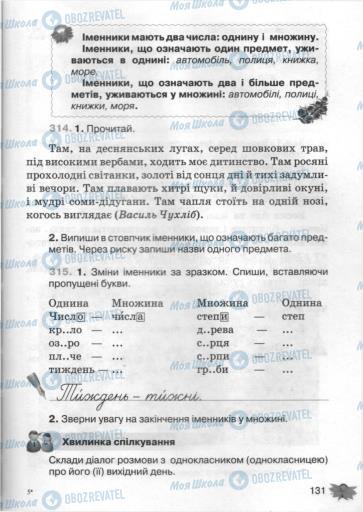 Підручники Українська мова 3 клас сторінка 131