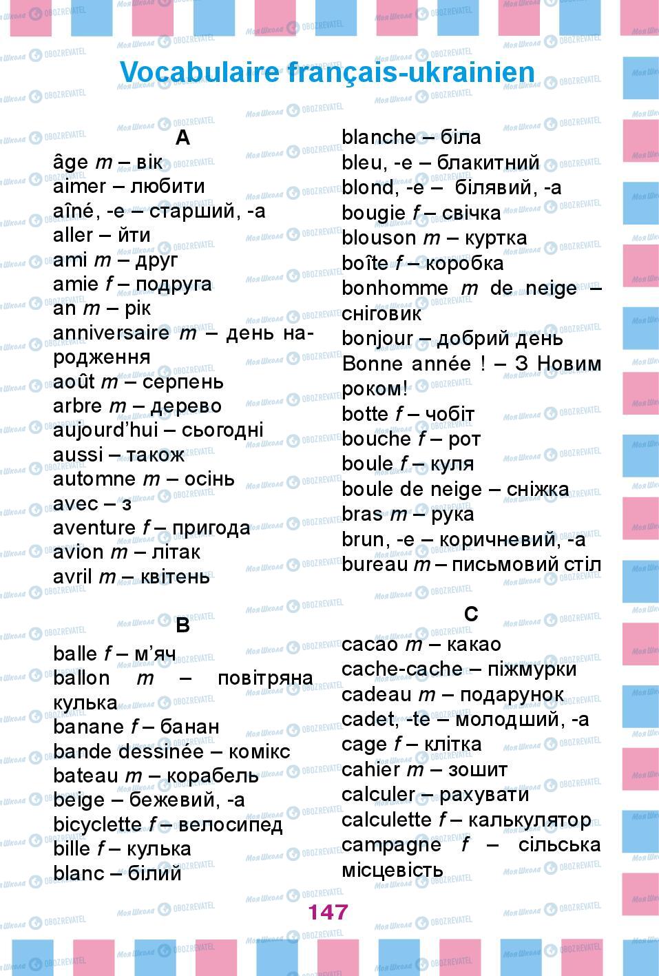 Підручники Французька мова 2 клас сторінка 147