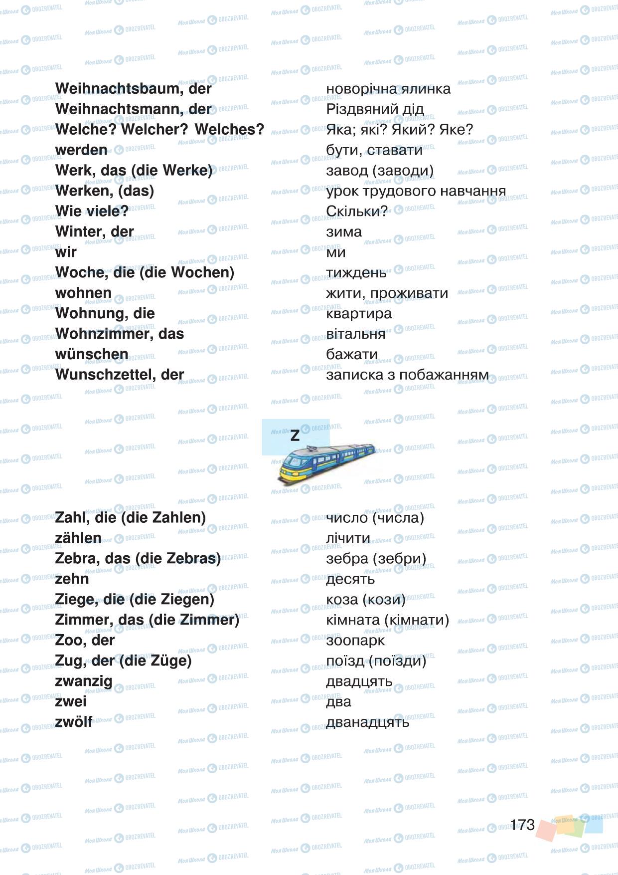 Підручники Німецька мова 3 клас сторінка 173
