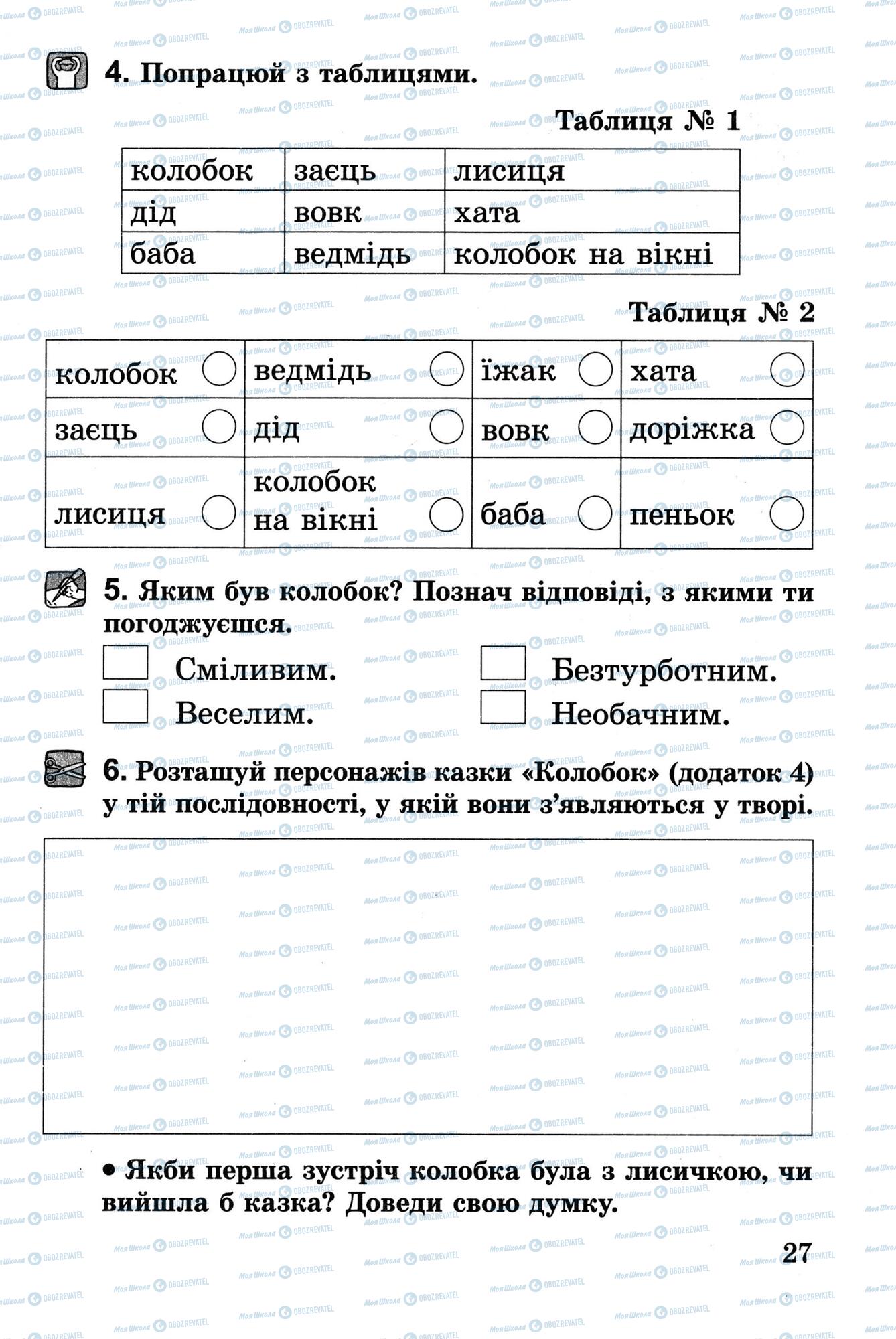 Підручники Українська література 2 клас сторінка 27