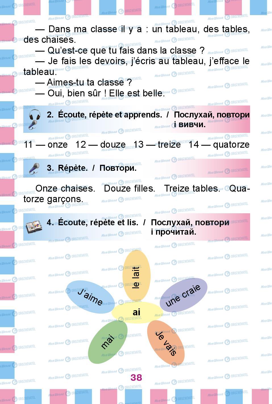 Підручники Французька мова 2 клас сторінка 38