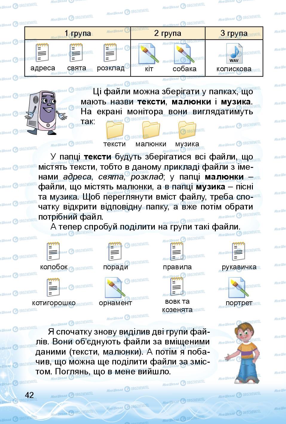 Підручники Інформатика 3 клас сторінка 42