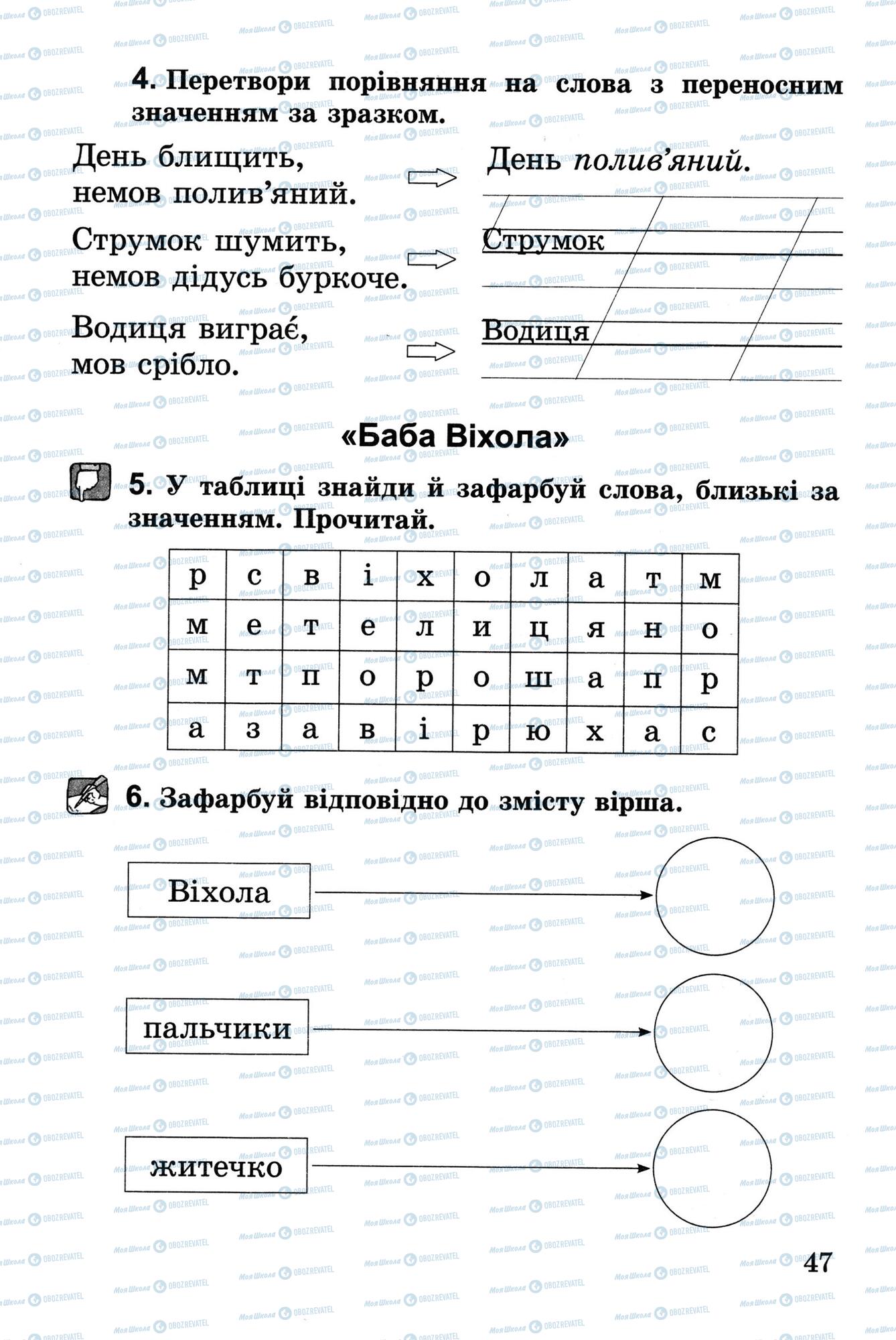 Підручники Українська література 2 клас сторінка 47