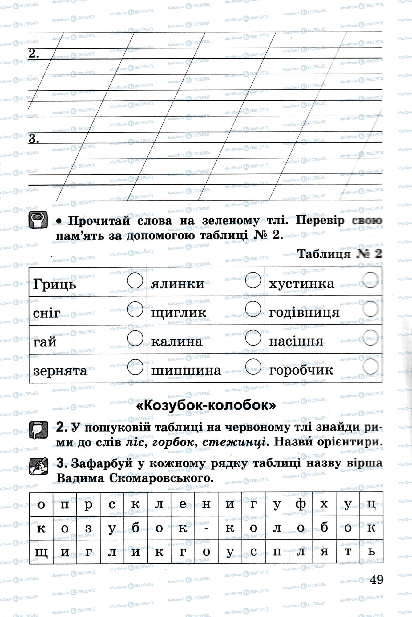Підручники Українська література 2 клас сторінка 49