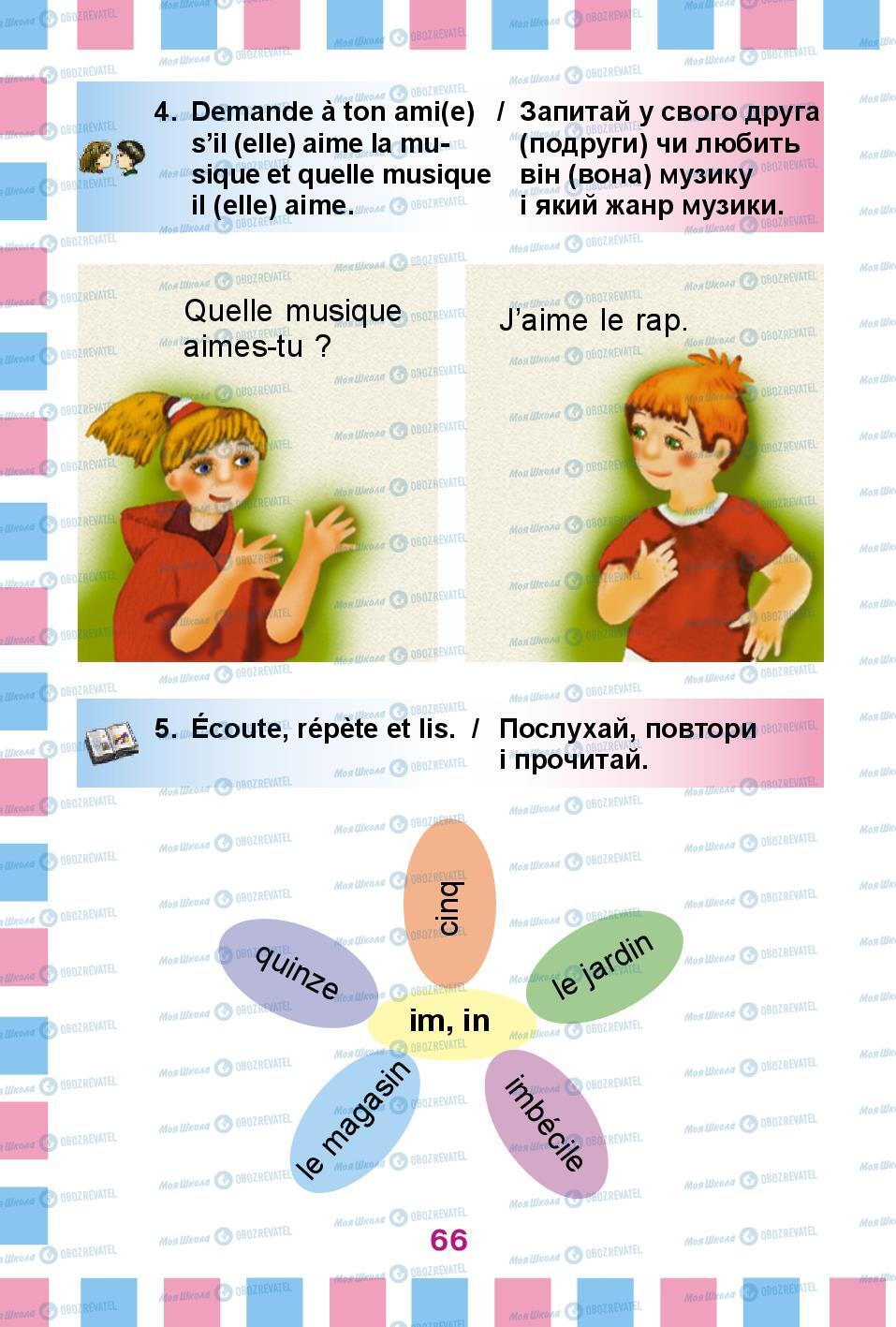 Підручники Французька мова 2 клас сторінка 66