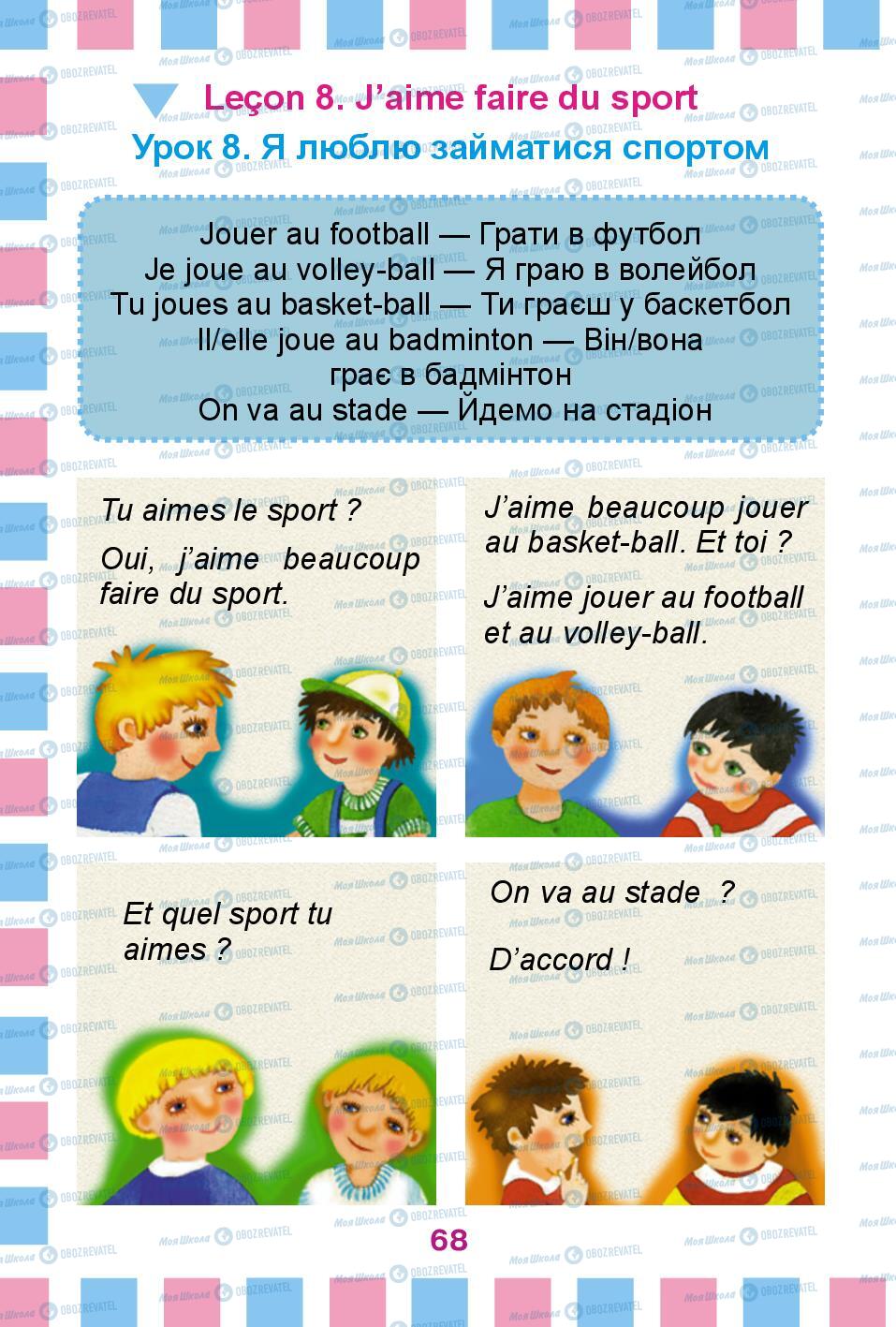 Підручники Французька мова 2 клас сторінка 68