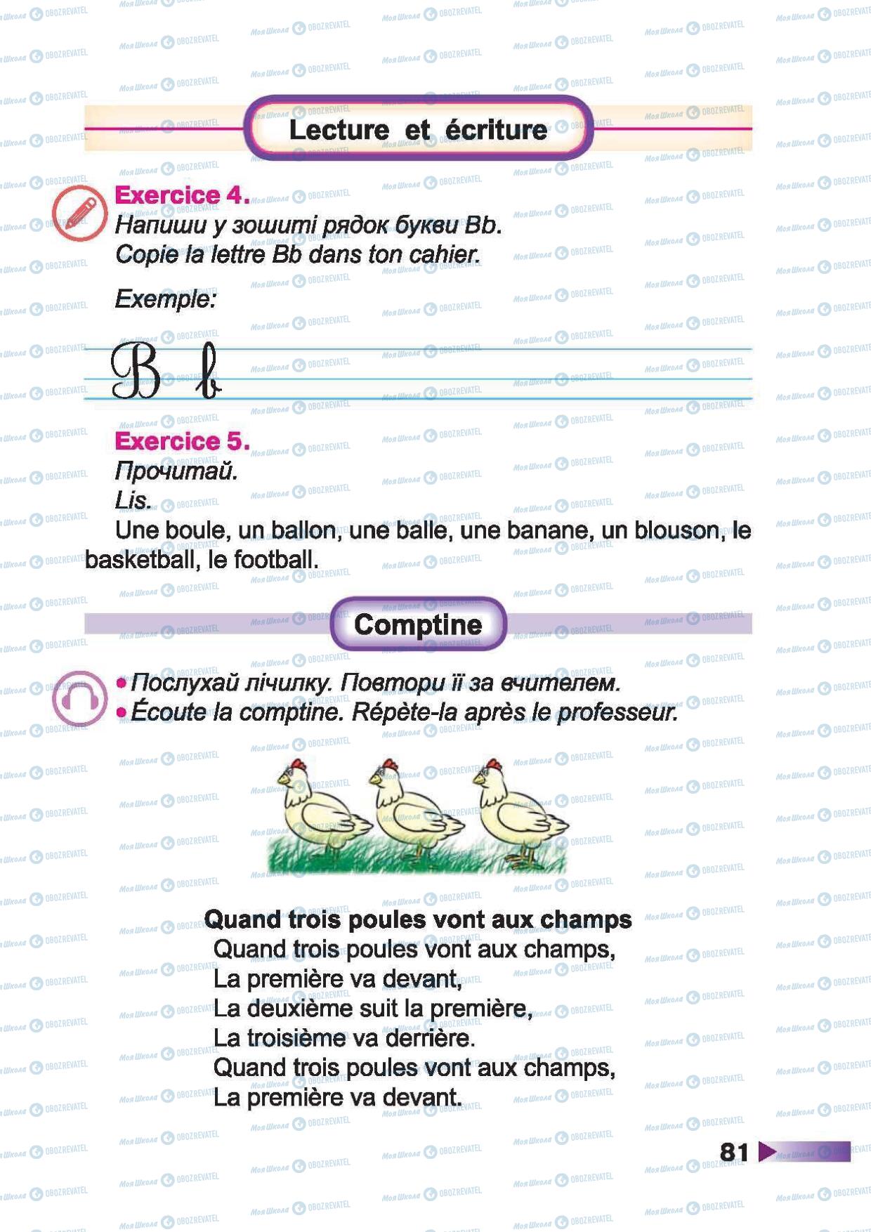 Учебники Французский язык 2 класс страница 81