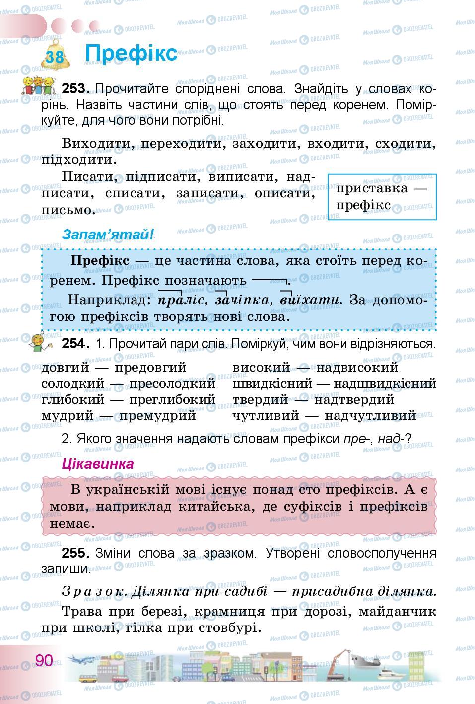 Підручники Українська мова 3 клас сторінка 90