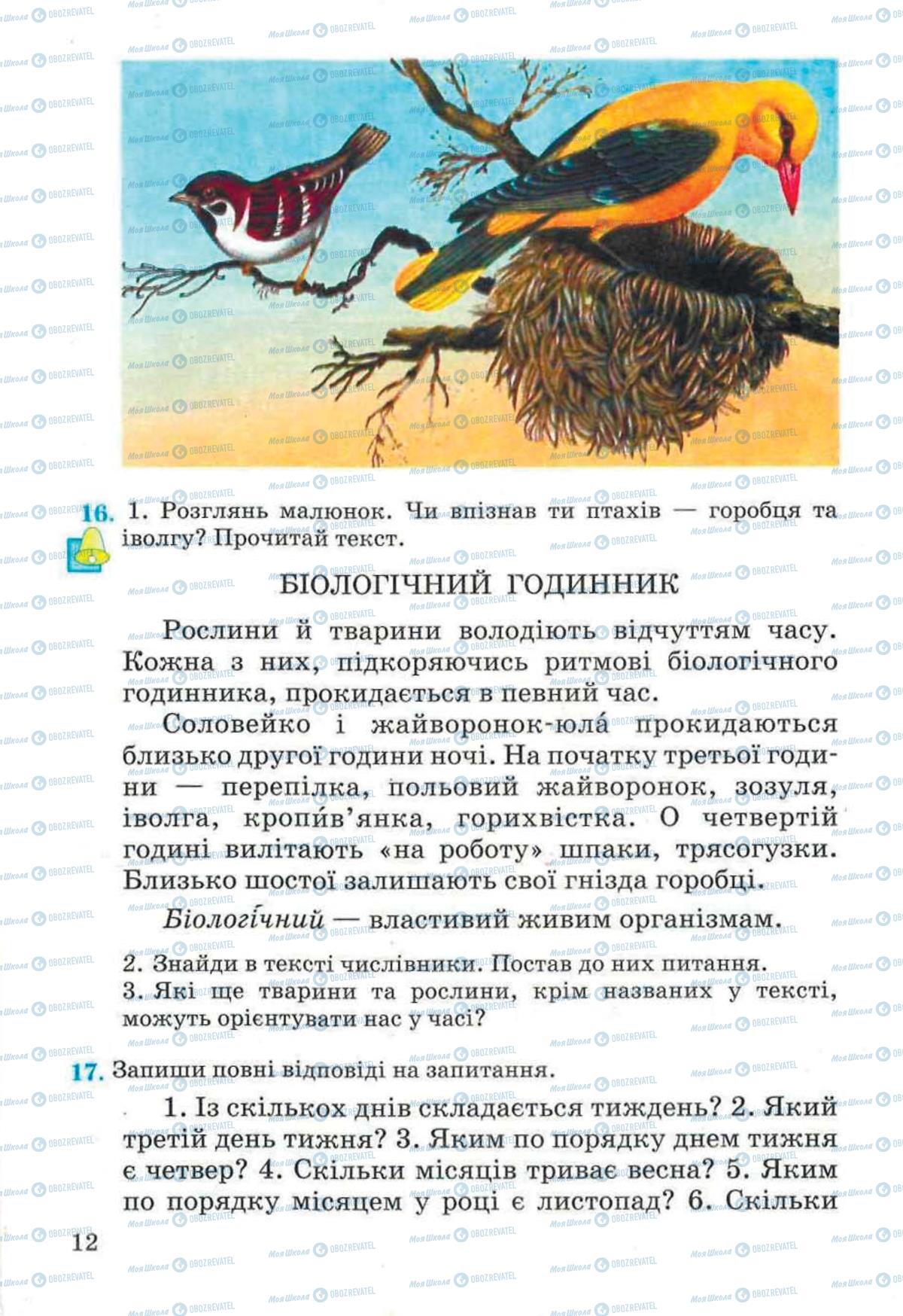 Підручники Українська мова 4 клас сторінка 12