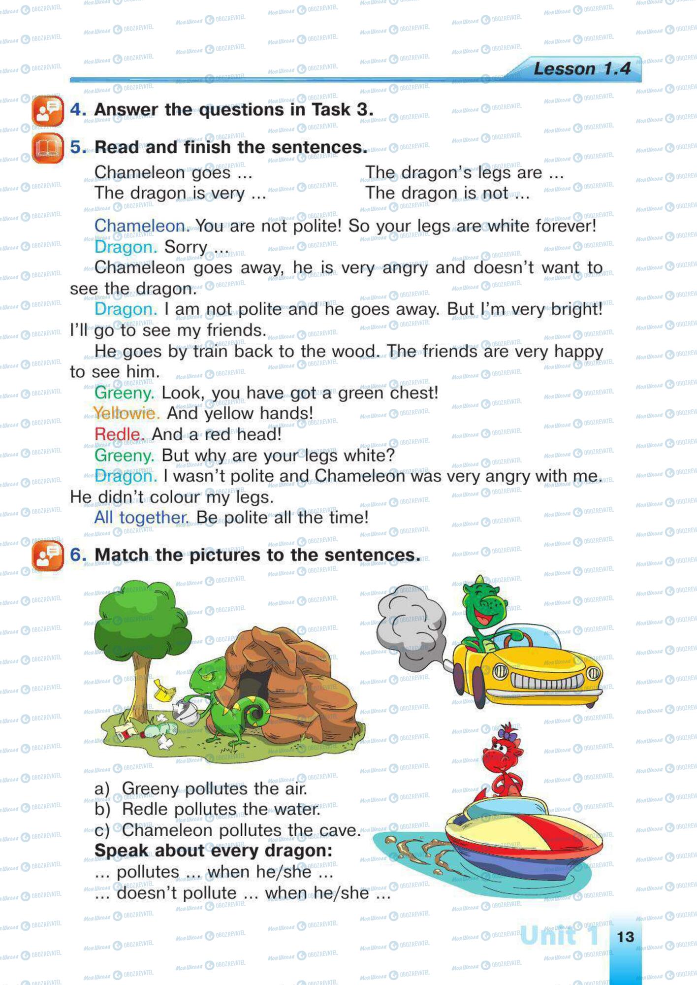 Підручники Англійська мова 4 клас сторінка 13