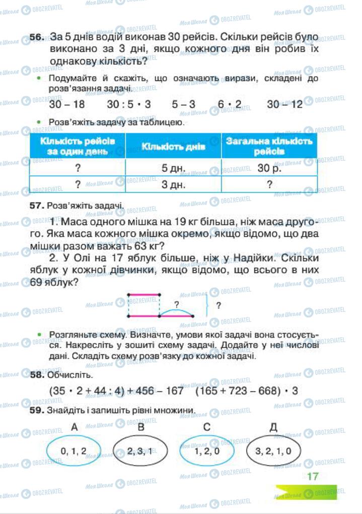 Підручники Математика 4 клас сторінка 17