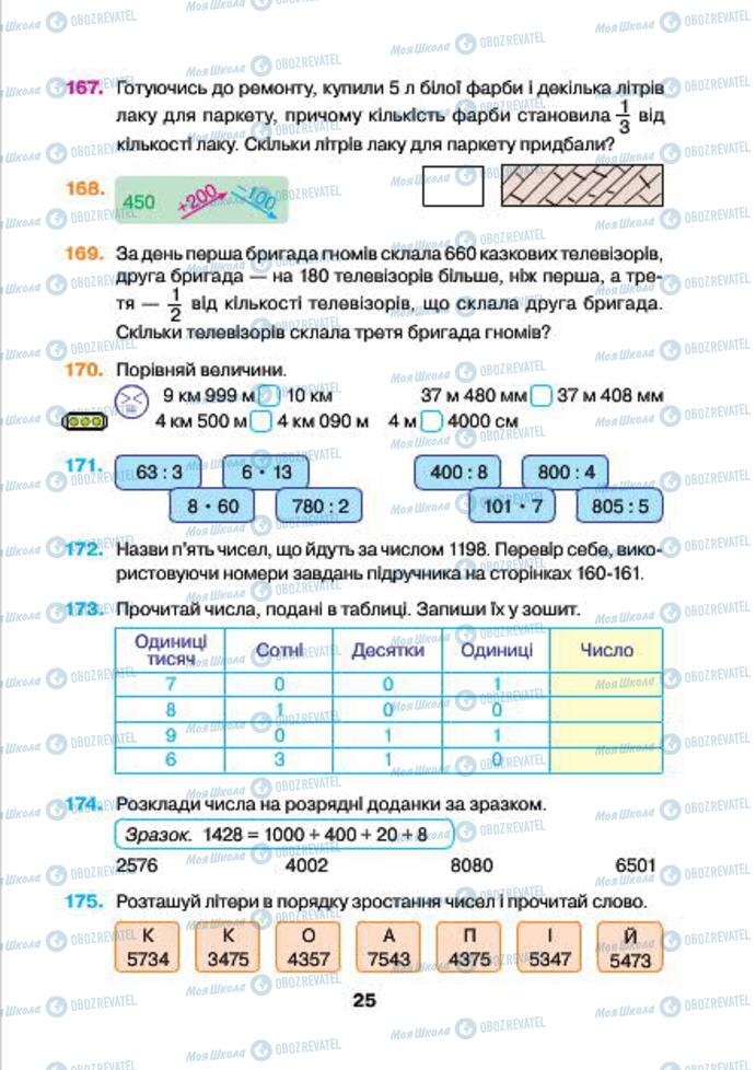 Підручники Математика 4 клас сторінка 25