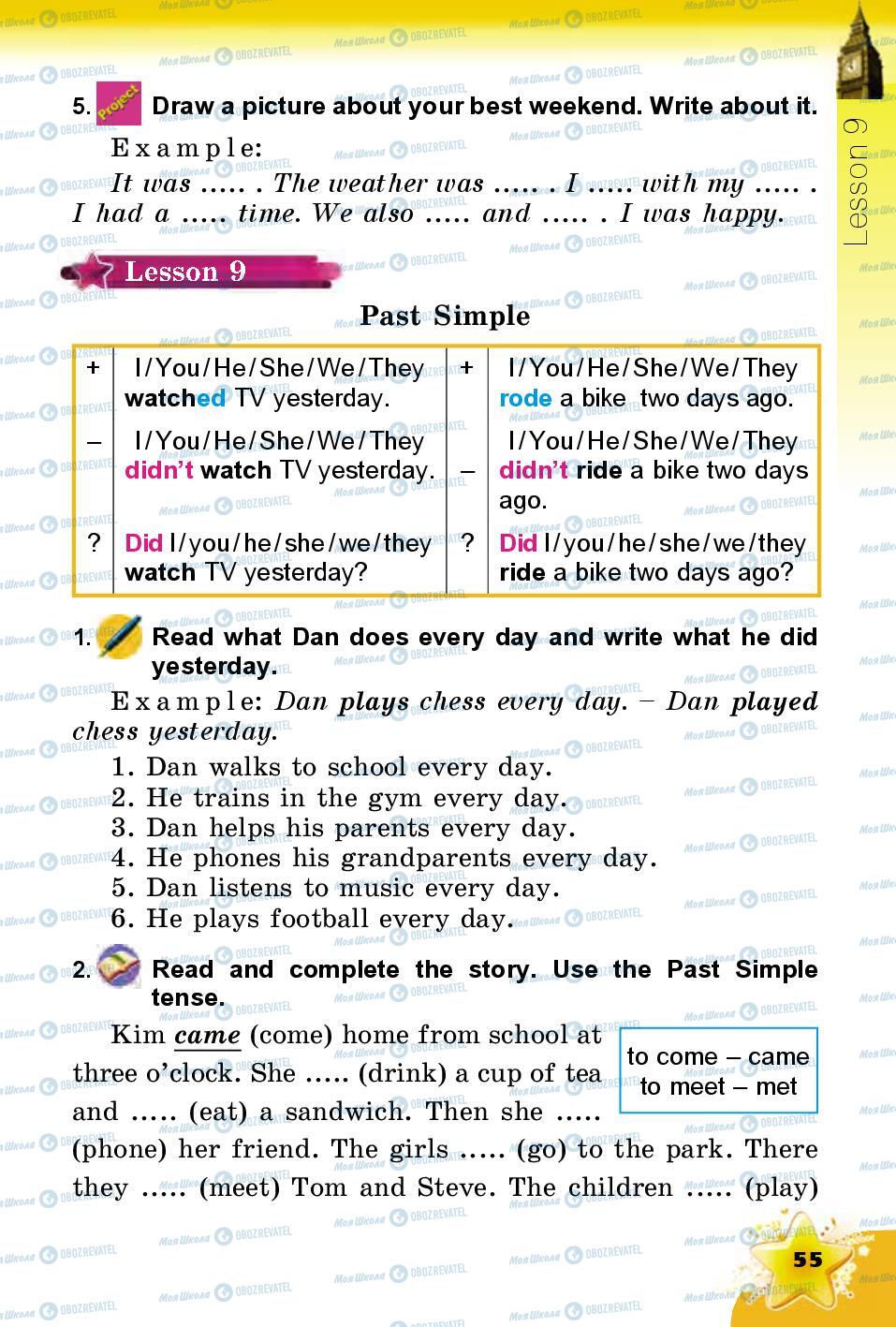 Учебники Английский язык 4 класс страница 55