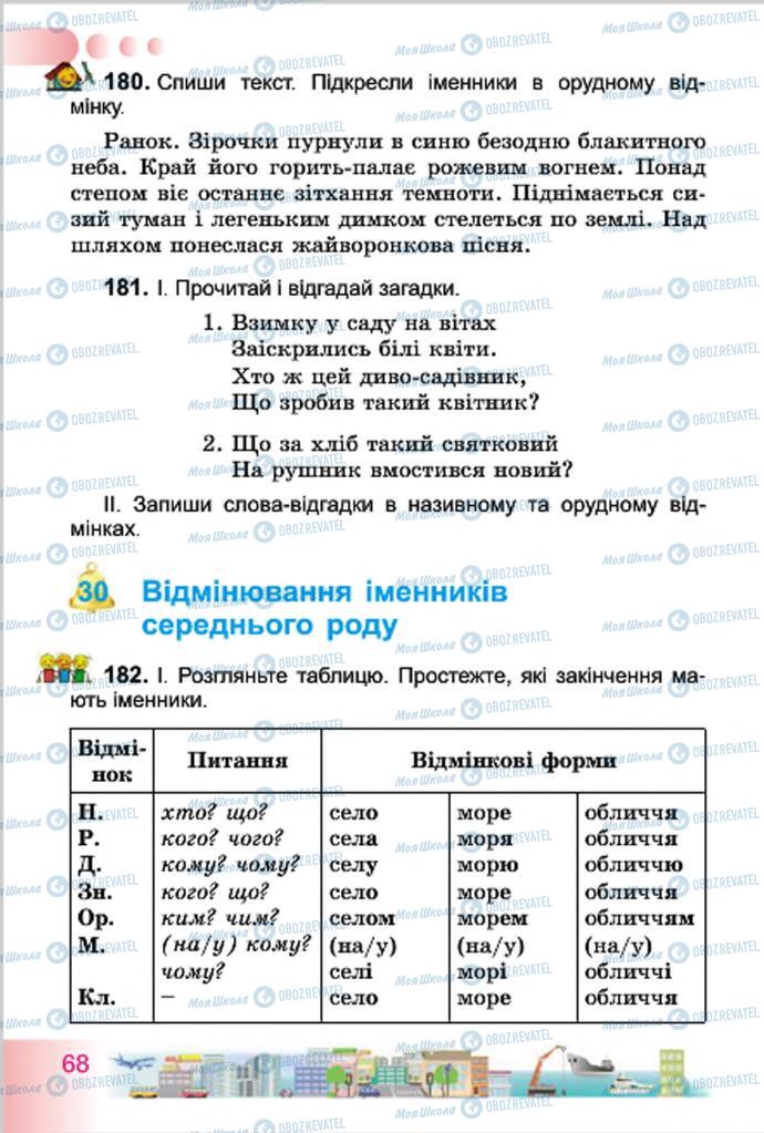 Підручники Українська мова 4 клас сторінка 68