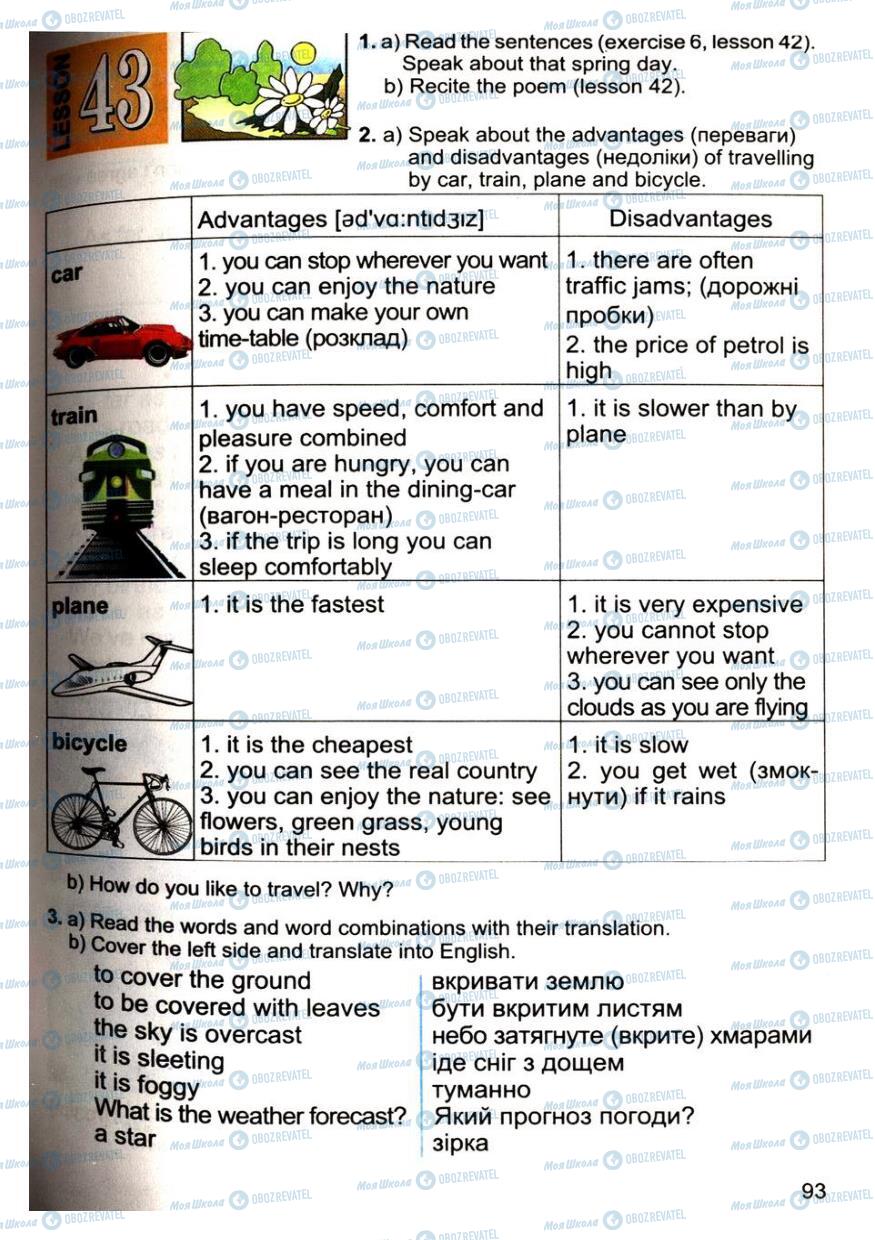 Підручники Англійська мова 4 клас сторінка 93