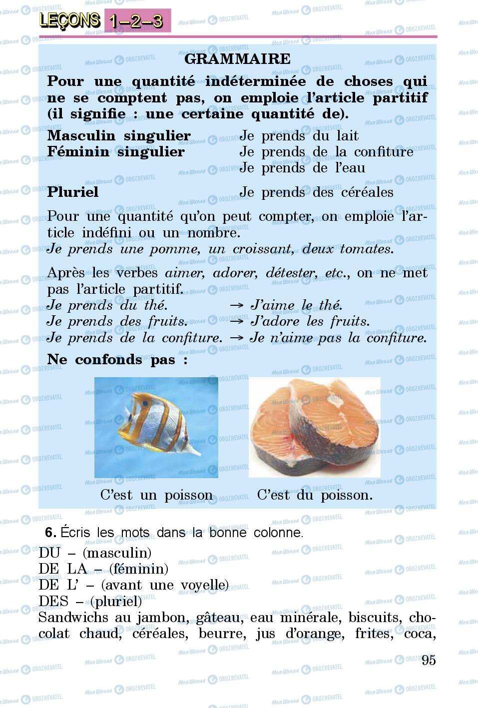 Підручники Французька мова 3 клас сторінка 95