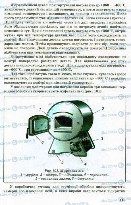 Учебники Трудовое обучение 8 класс страница 113