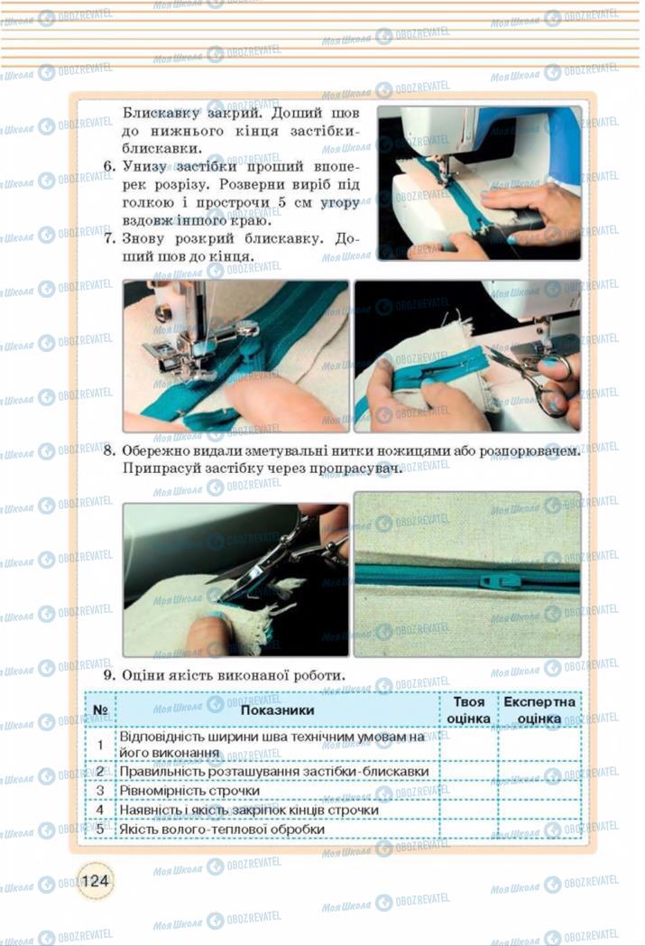 Учебники Трудовое обучение 8 класс страница  124