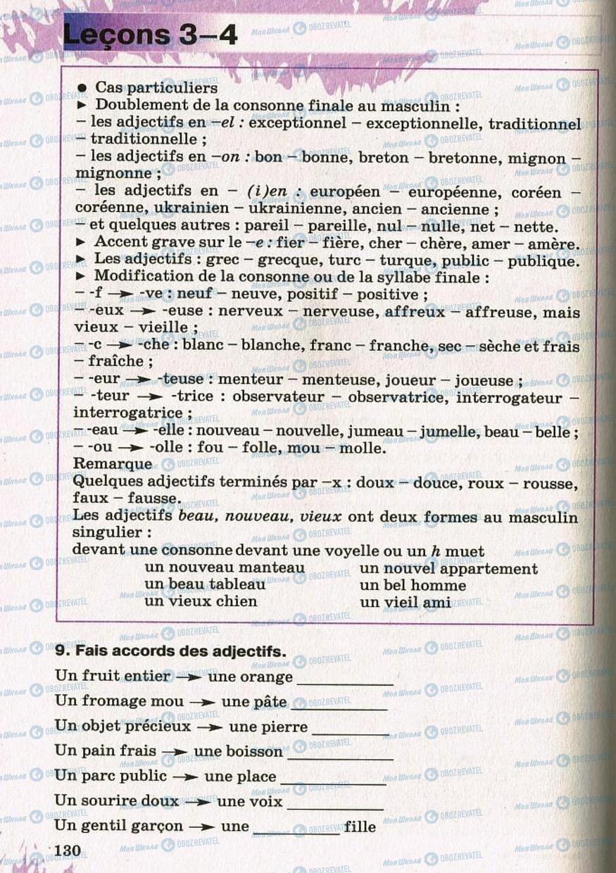 Підручники Французька мова 8 клас сторінка 130