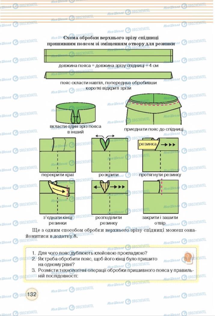Підручники Трудове навчання 8 клас сторінка  132