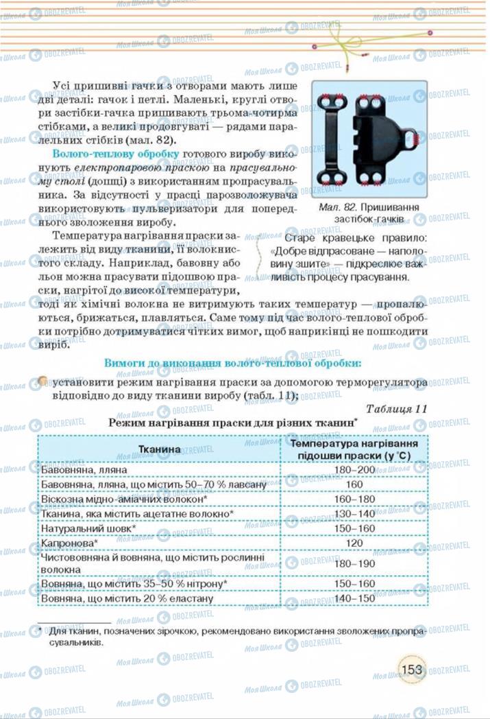 Підручники Трудове навчання 8 клас сторінка  153