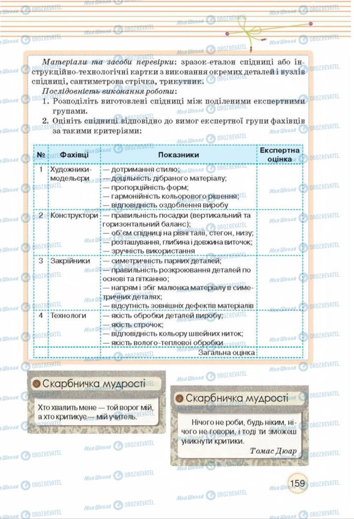 Учебники Трудовое обучение 8 класс страница  159