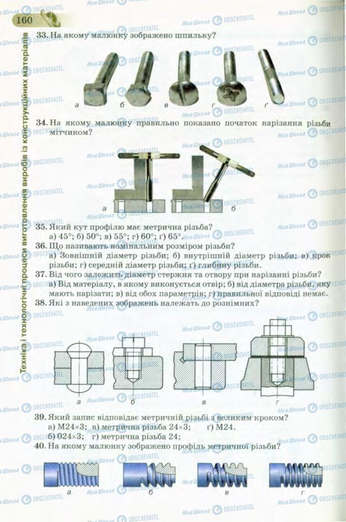 Підручники Трудове навчання 8 клас сторінка 160