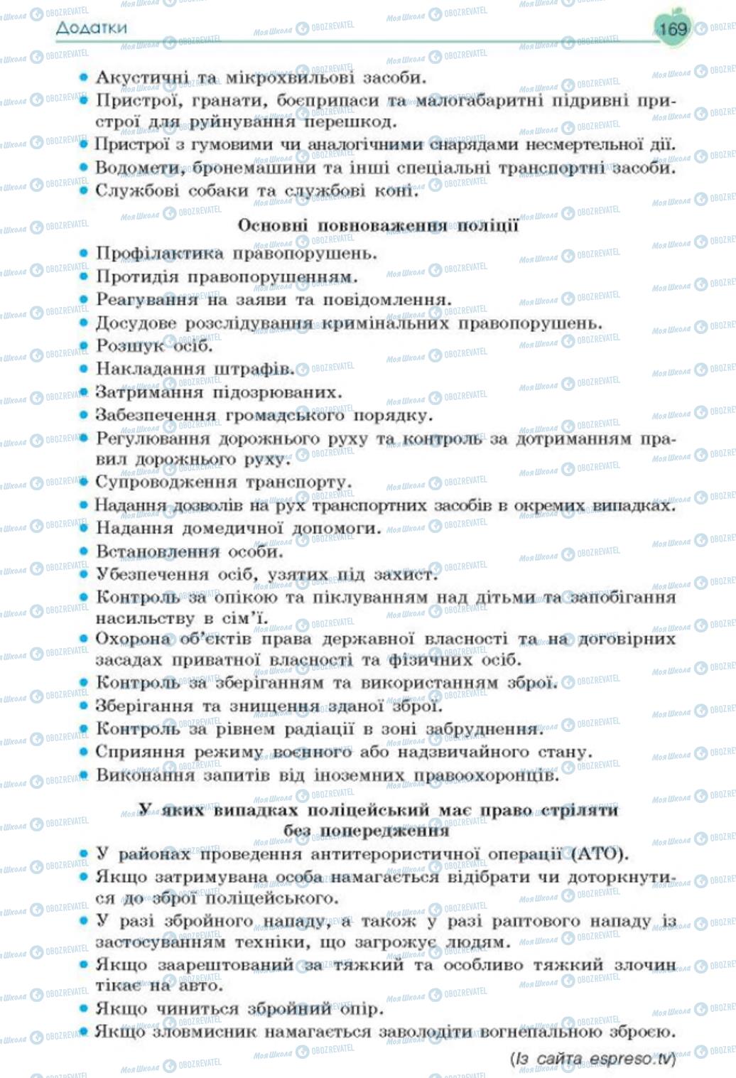 Підручники Основи здоров'я 8 клас сторінка 169