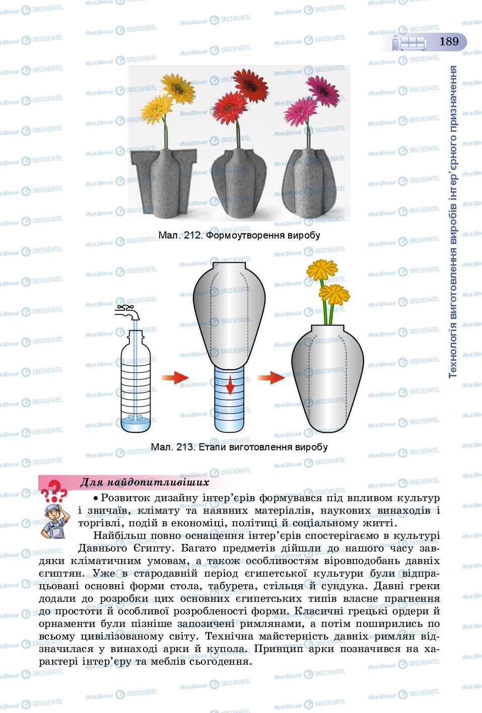 Учебники Трудовое обучение 8 класс страница 189