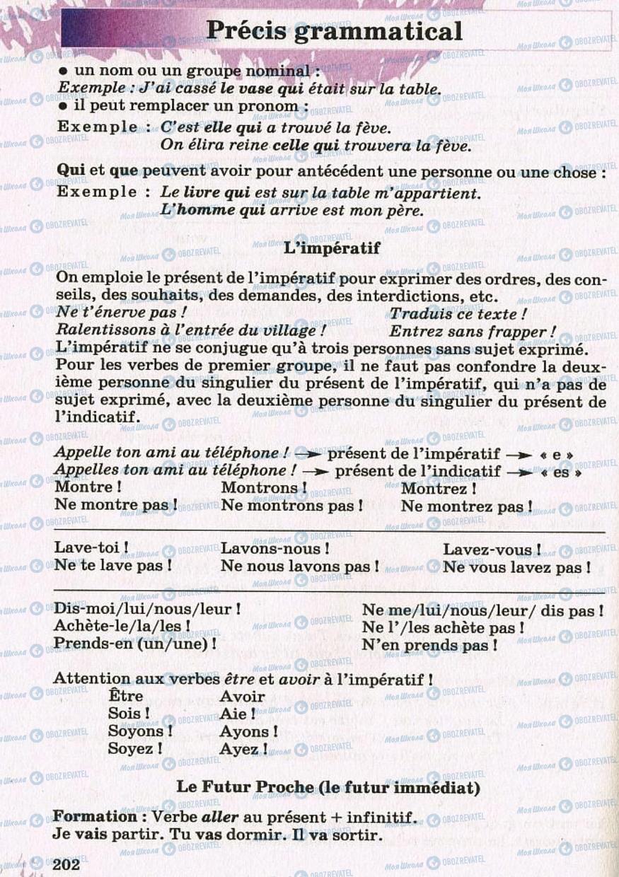 Підручники Французька мова 8 клас сторінка 202