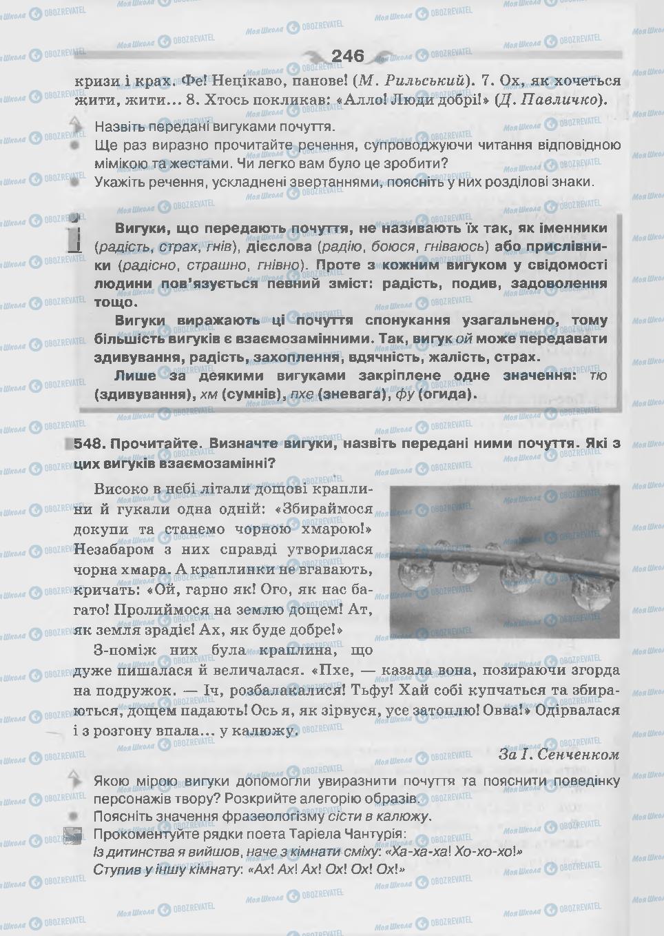 Підручники Українська мова 7 клас сторінка 246