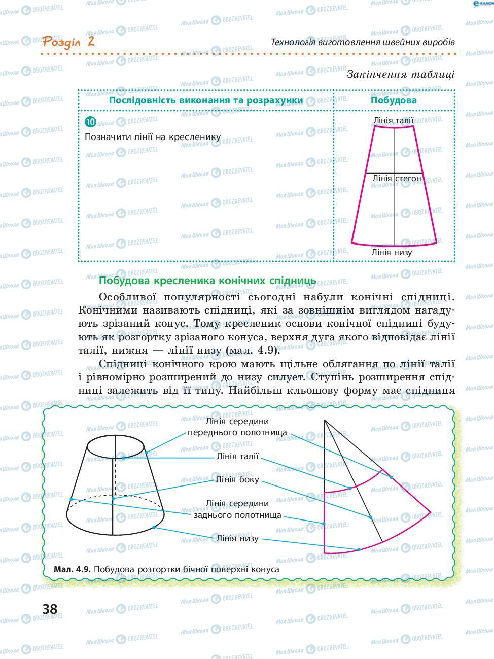 Підручники Трудове навчання 8 клас сторінка 38