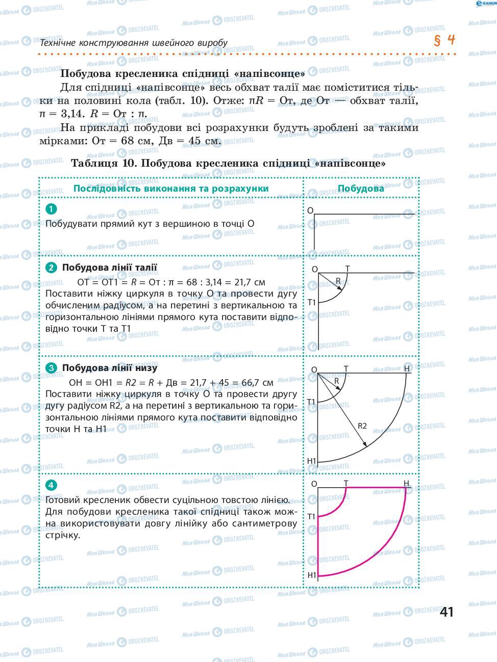 Підручники Трудове навчання 8 клас сторінка 41