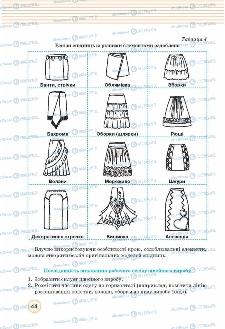 Учебники Трудовое обучение 8 класс страница  44