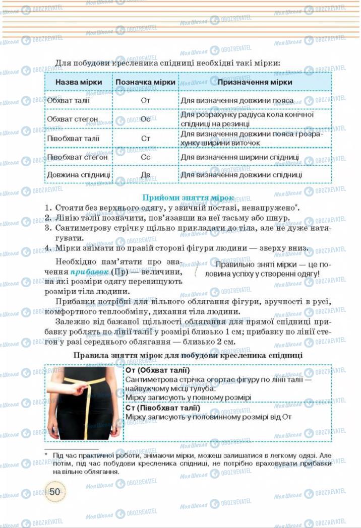 Підручники Трудове навчання 8 клас сторінка  50