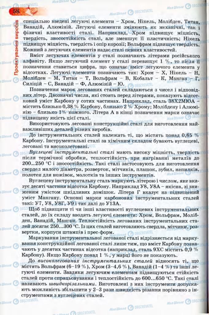 Підручники Трудове навчання 8 клас сторінка 58