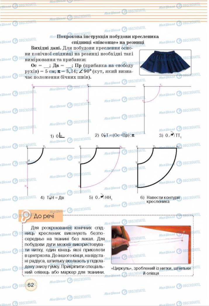 Підручники Трудове навчання 8 клас сторінка  62