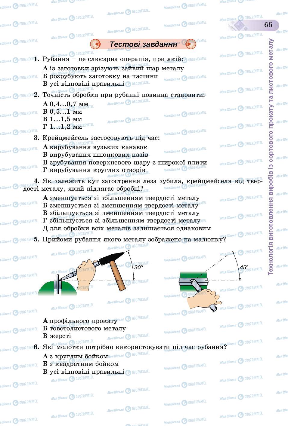 Підручники Трудове навчання 8 клас сторінка  65