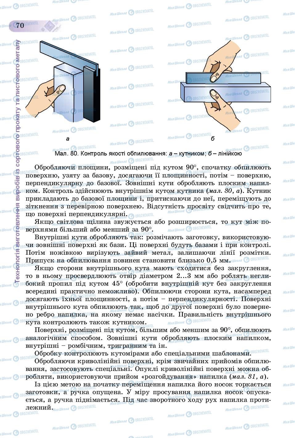 Підручники Трудове навчання 8 клас сторінка  70