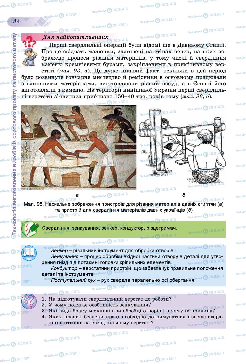 Підручники Трудове навчання 8 клас сторінка  84