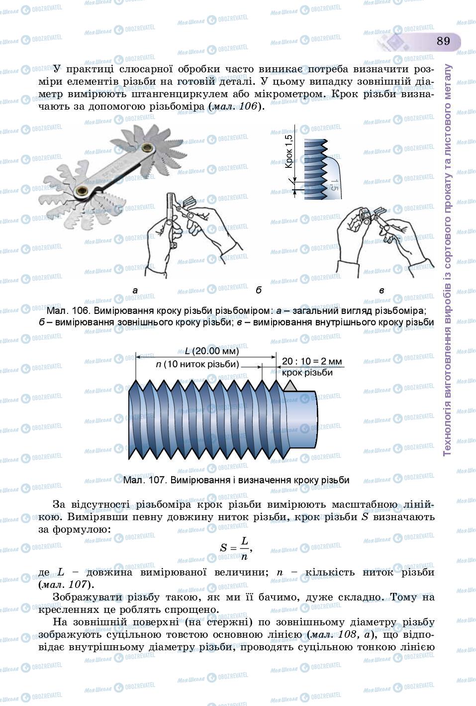 Підручники Трудове навчання 8 клас сторінка  89
