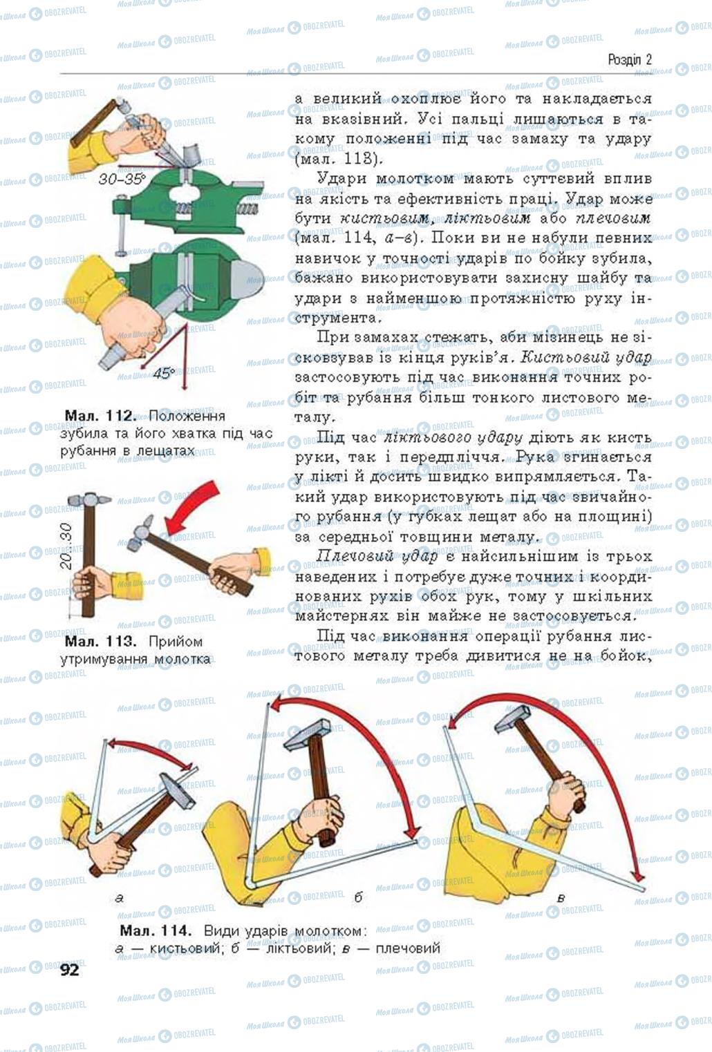 Учебники Трудовое обучение 8 класс страница  92