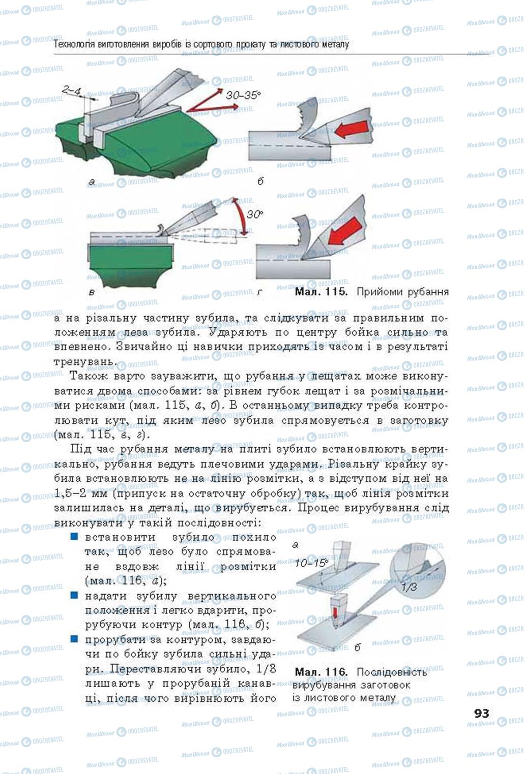 Підручники Трудове навчання 8 клас сторінка  93